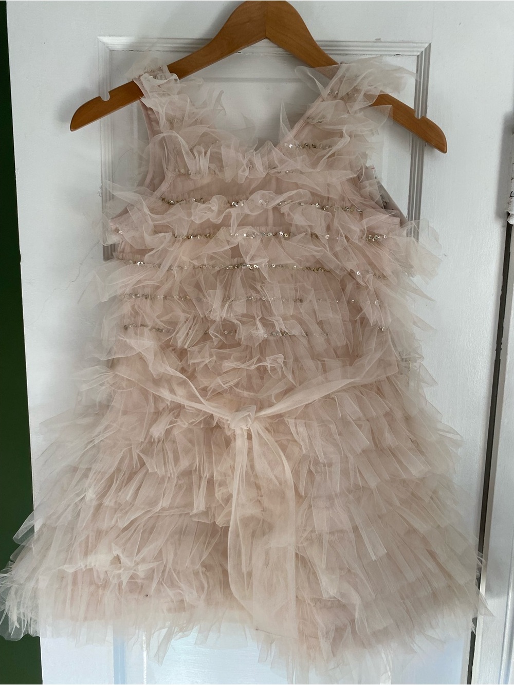 Ooh! La, La! Couture Blush Ruffled Tulle Party Dress